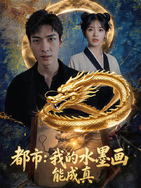 短剧·都市：我的水墨画能成真-第6集-落魄画师陆沉意外绑定神异系统墨灵，觉醒逆天能力， 笔下水墨画皆可化为现实。昔日无人