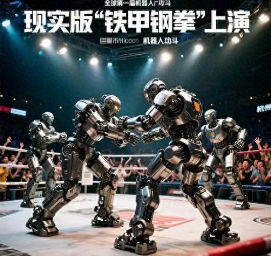 机甲擂台炸裂！人形机器人格斗深圳揭幕，对战爆头场面惊呆甄子丹
