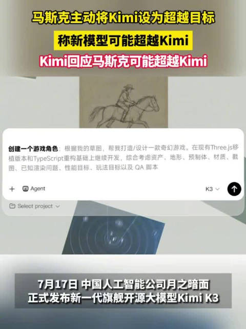 Kimi称欢迎马斯克加入