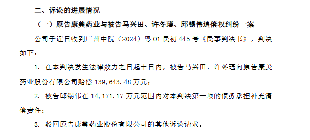 截图来自康美药业公告