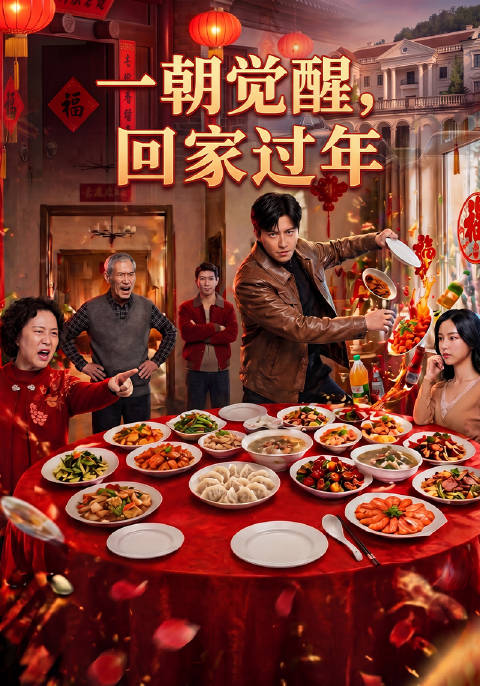 短剧·一朝觉醒，回家过年-第39集-大年三十，赘婿刘牧忙前忙后为岳父母一家做团圆饭，但饭桌上竟遭到一家人轻视，小舅子嘲笑