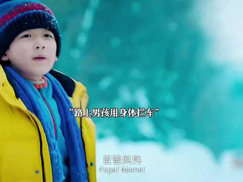 小男孩和爸爸赌气，最后消失在雪山之中