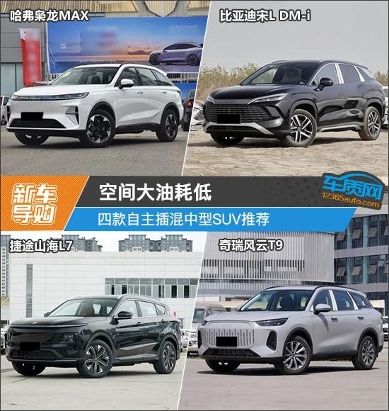 空间大油耗低 四款自主插混中型SUV推荐