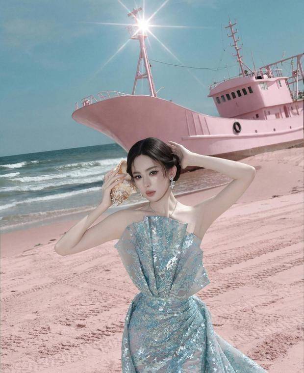 古力娜扎海边生图曝光！172cm身高+108cm腿长，网友直呼：这才是颜值天花板