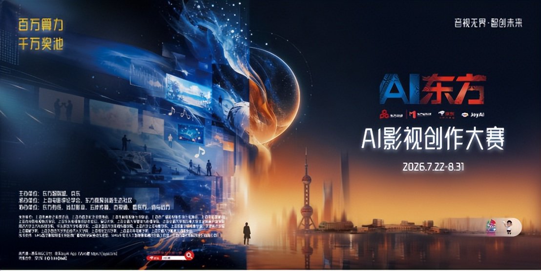 京东JoyAI APP成“AI东方”影视创作大赛官方唯一推荐AIGC工具，为参赛者提供免费百万算力支持