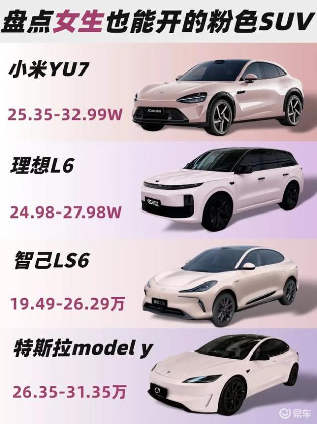 粉嫩魅力!4款20万级新能源SUV,女性车主的新宠