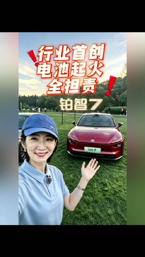 广汽丰田铂智7 行业首创 电池起火全担责