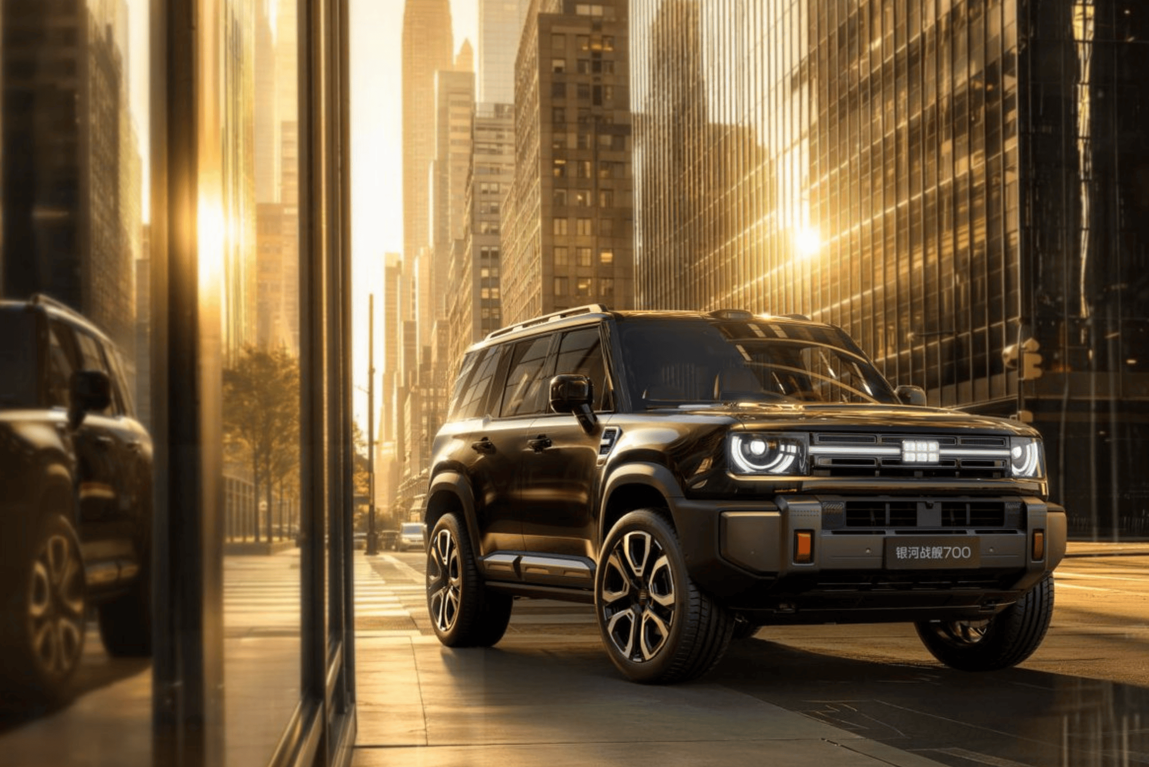 吉利银河战舰700正式首发 定位中大型插混硬派SUV