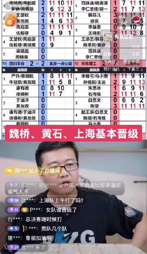 山东魏桥男团8比2胜汕头明润，豪取6连胜
