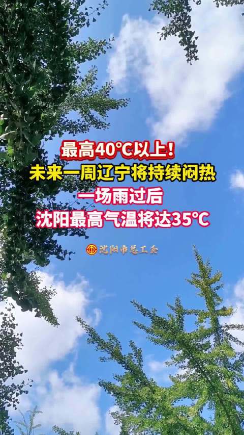 最高40℃以上！未来一周辽宁将持续闷热