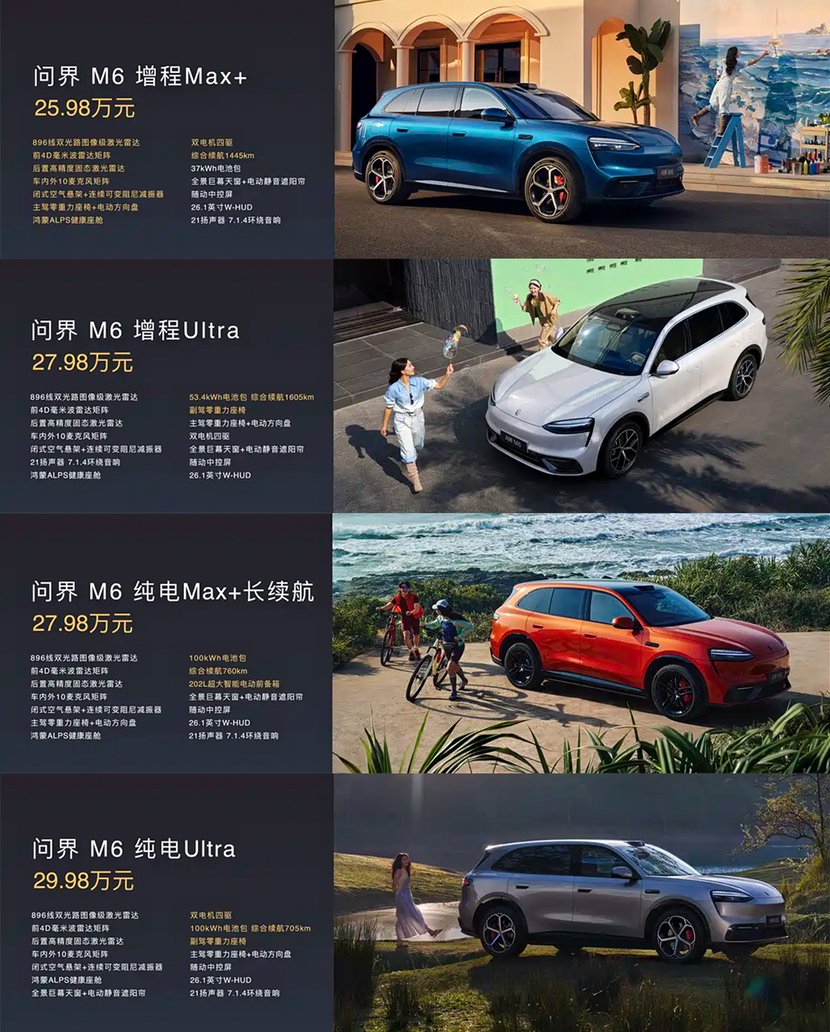 25.98万起 问界M6以新锐实力焕新智慧SUV出行体验_太平洋号