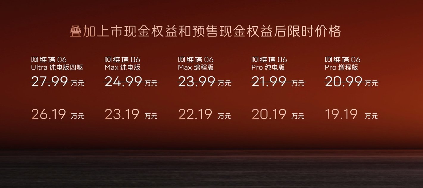 19.19万起售的阿维塔06实现错位竞争 | BitAuto