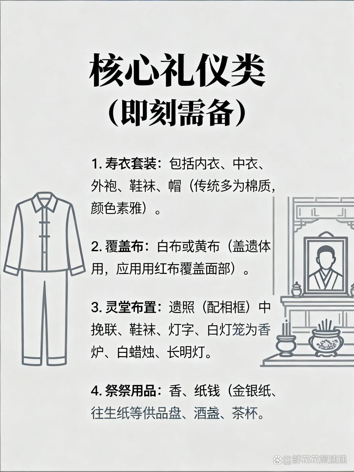 亲人离世别慌！丧葬物品采购清单，一文备齐不遗漏