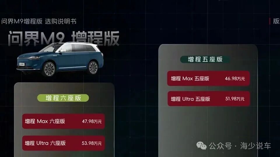 问界M9增程版五个版本怎么选？别先看顶配，先想清楚你家到底怎么用