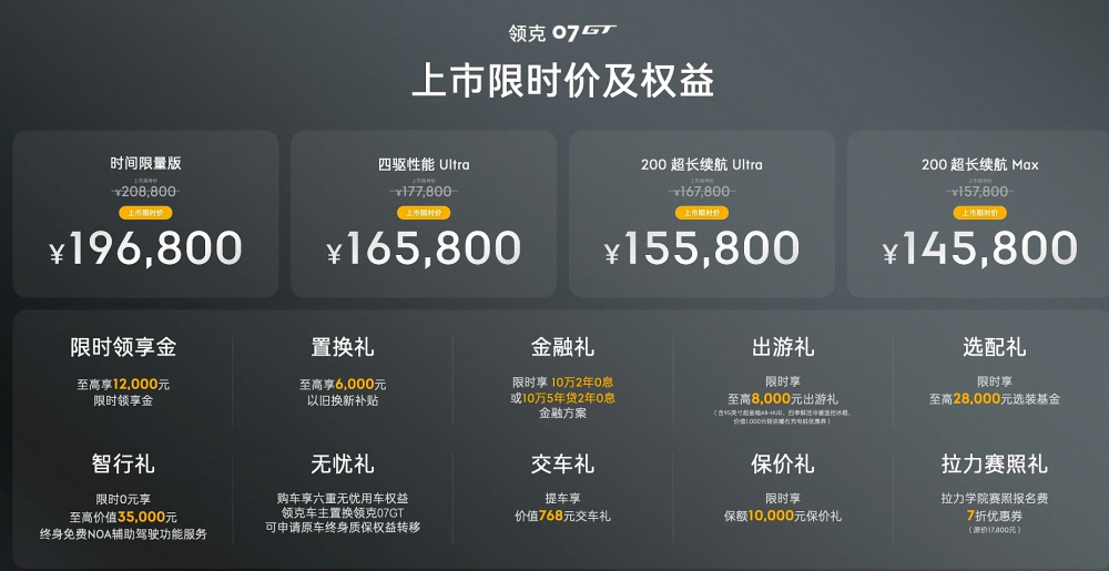 领克07GT:能否平替极氪001