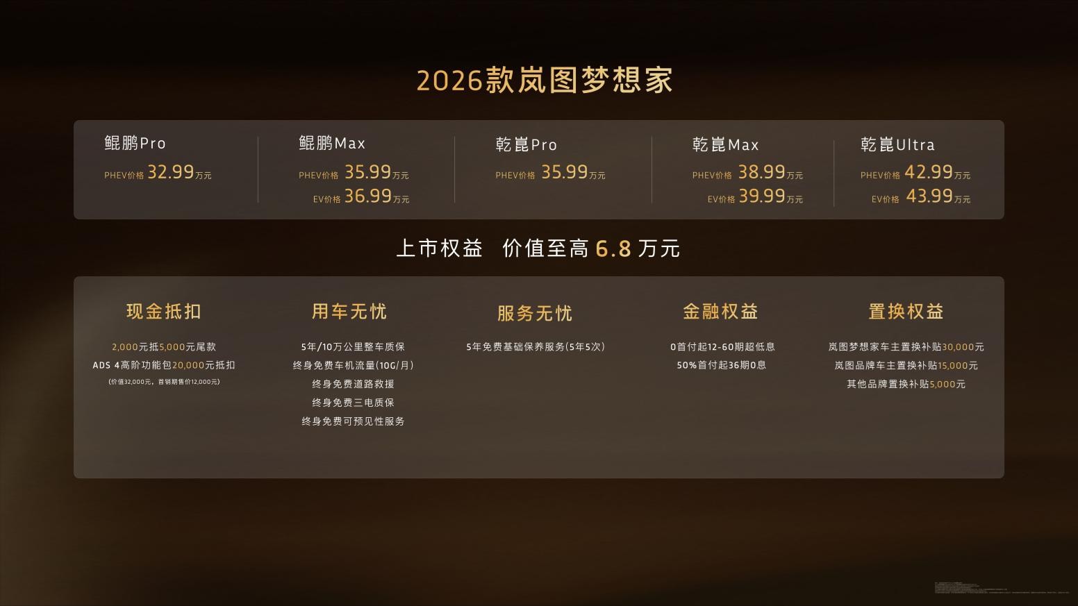 2026款岚图梦想家正式上市，32.99万起解锁混动MPV新体验