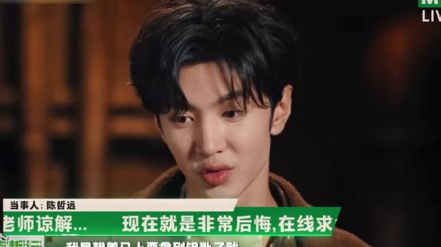 陈哲远在线求大老师谅解，过年多拎礼品拜年