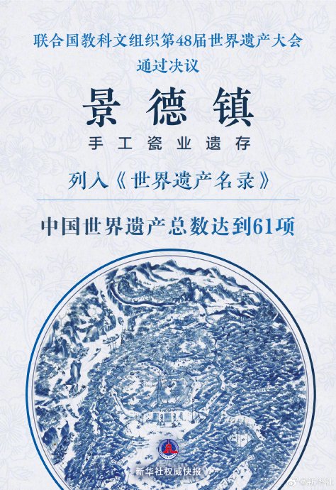 全球首个瓷主题！景德镇手工瓷业遗存申遗成功