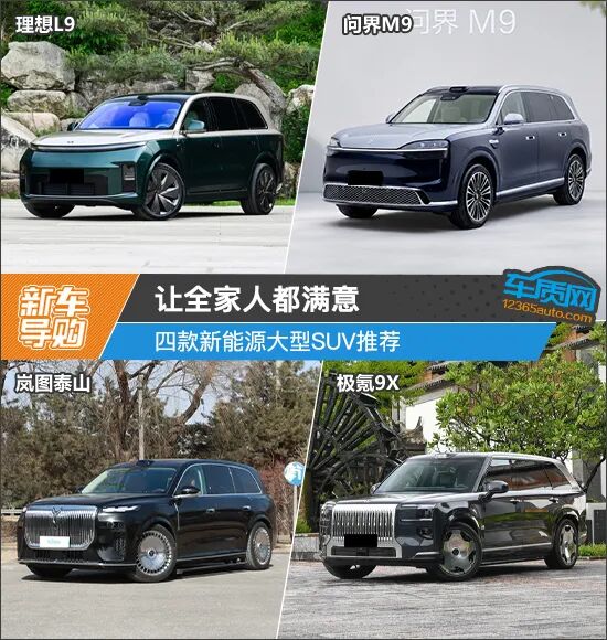 让全家人都满意 四款新能源大型SUV推荐