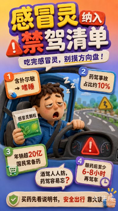 吃了999感冒灵后多久才能安全开车？