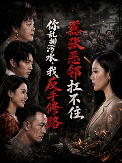 短剧·你乱排污水我反手修路，嚣张恶邻扛不住-第35集-王铁柱偏执排水坑害张家，女总裁张可放眼整村基建，一场大雨让恶行迎来