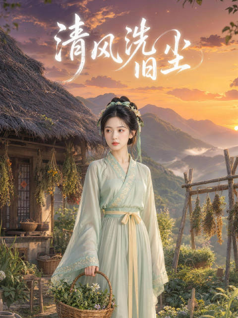 短剧·清风洗旧尘-第27集-顾明珠被庶妹伙同一众官家小姐欺负重伤，落下腿瘸、脸上留疤的病根，记性也时好时坏。她被前夫大
