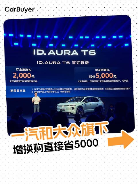 大众ID.AURA T6今日正式开启盲订！