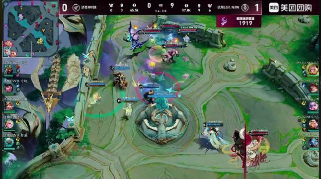 LGD全员开团手再拿一分，先到赛点