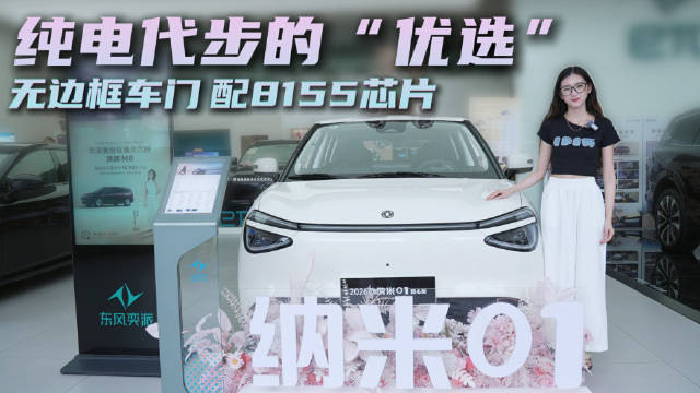 家用纯电小型车 无边框车门+8155芯片 纳米01适合通勤代步