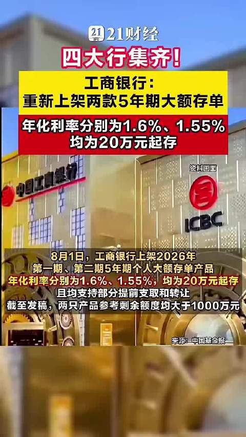 银行5年期大额存单集体回归