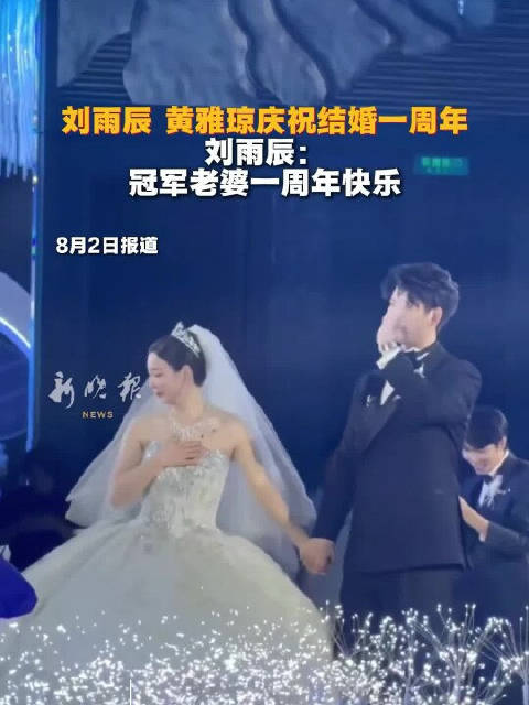 刘雨辰、黄雅琼庆祝结婚一周年，刘雨辰：冠军老婆一周年快乐！