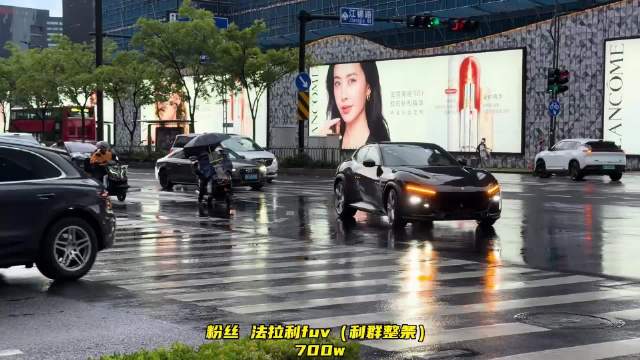 杭州万象城豪车云集，法拉利保时捷宝马奥迪亮相