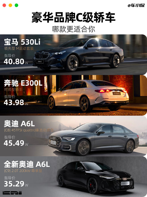 40万以上豪车中，宝马5系和奔驰E级哪个更值得买？