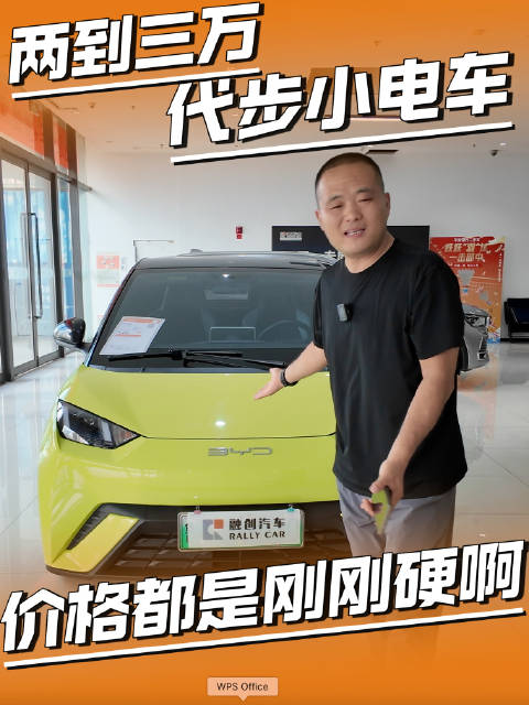 新能源小电车保值率爆棚，新车不贵二手车不便宜