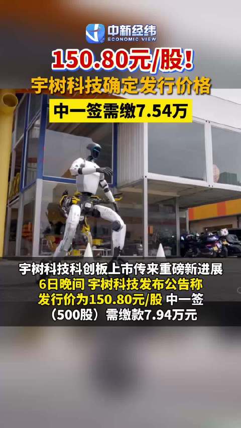 宇树科技发行市盈率219倍