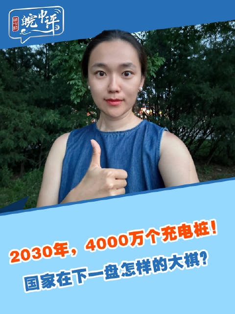 皖中评·小视评丨2030年，4000万个充电桩！国家下了一盘什么棋？