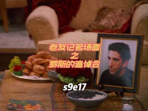 罗斯的追悼会：罗斯和恐龙，钱钱和罗斯，哈哈哈哈，一时之间不知道该笑什么了