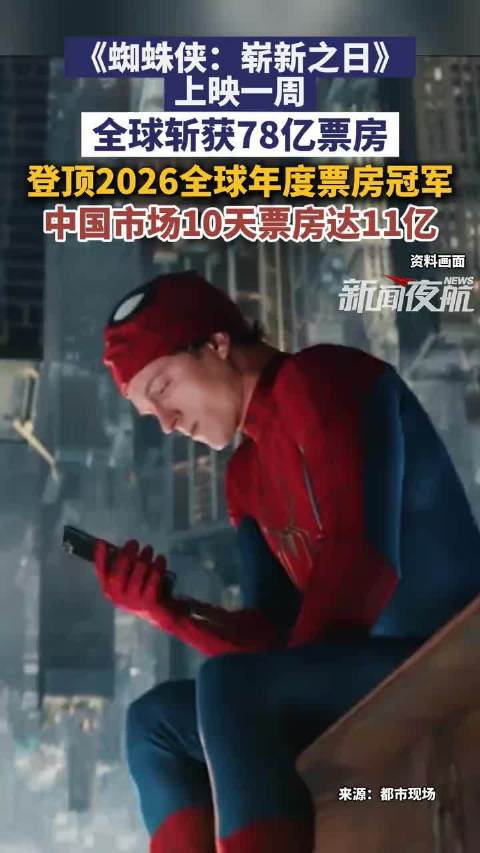 蜘蛛侠中国上映10天票房11亿
