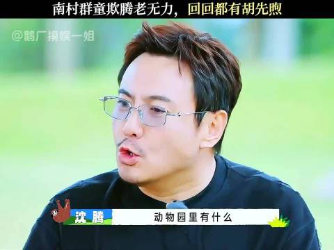 沈腾被胡先煦多次调侃，南村群童欺老无力再现