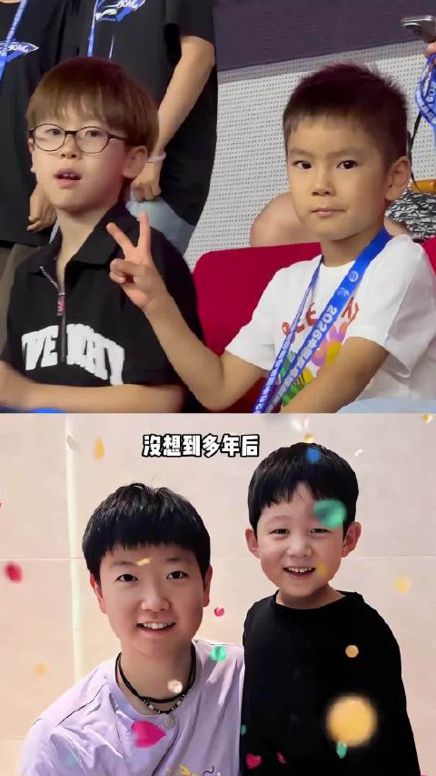 国乒的儿子们基因太夯？梁靖崑两儿子天差地别，肖战儿子帅