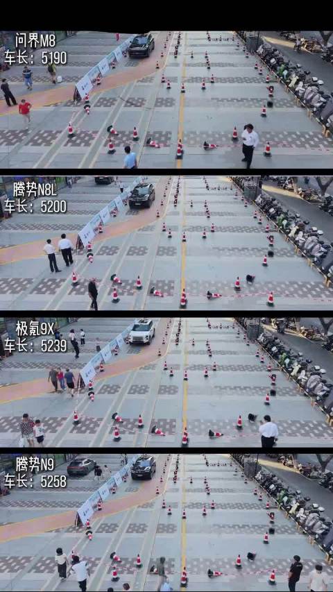 热门大型SUV，转弯对比！质疑后轮转向，理解后轮转向，羡慕后轮转向！