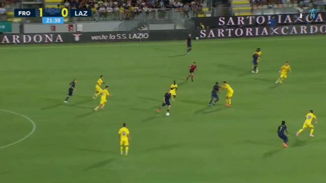 扎卡尼包抄破门，拉齐奥1-1扳平弗洛西诺内