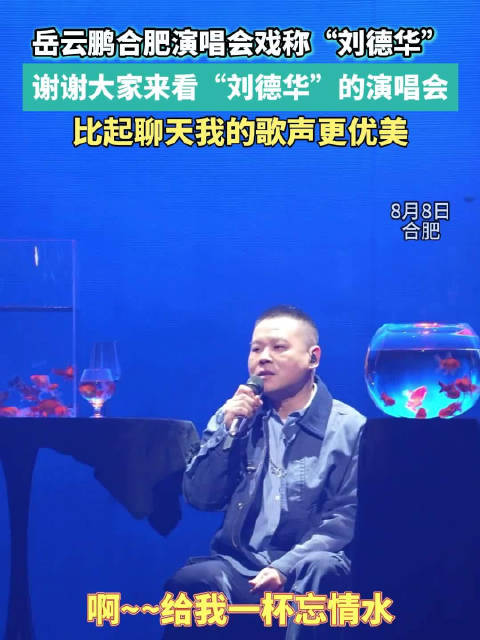 岳云鹏合肥演唱会现场自称刘德华