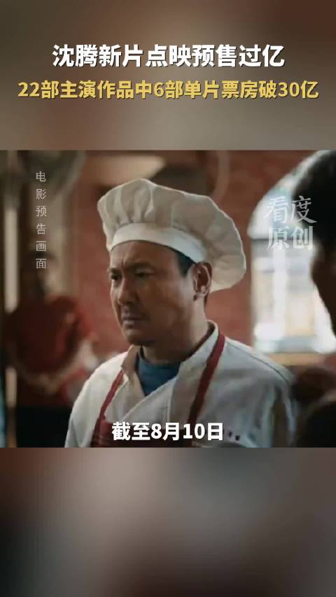 你最爱哪部？新片点映预售过亿，沈腾主演电影票房超415亿元