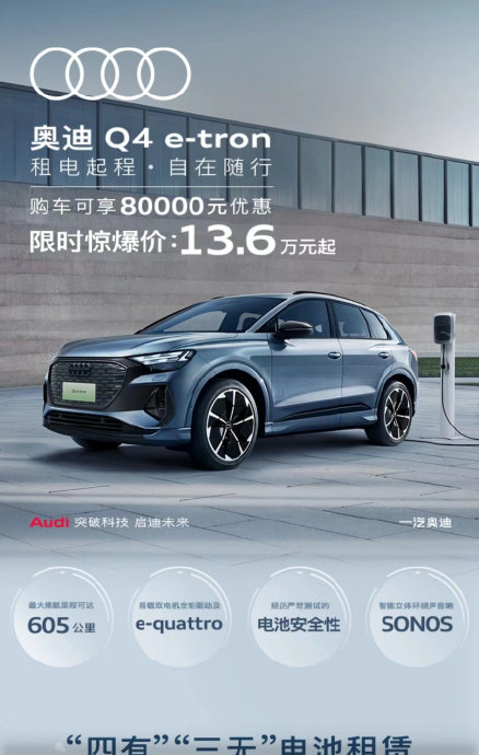 奥迪Q4 e-tron二手车的保值率如何? 奥迪Q4 e-tron二手车的保值率如何?