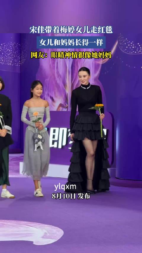 宋佳带着梅婷女儿走红毯 女儿和妈妈长得一样 网友：眼睛神情很像她妈妈