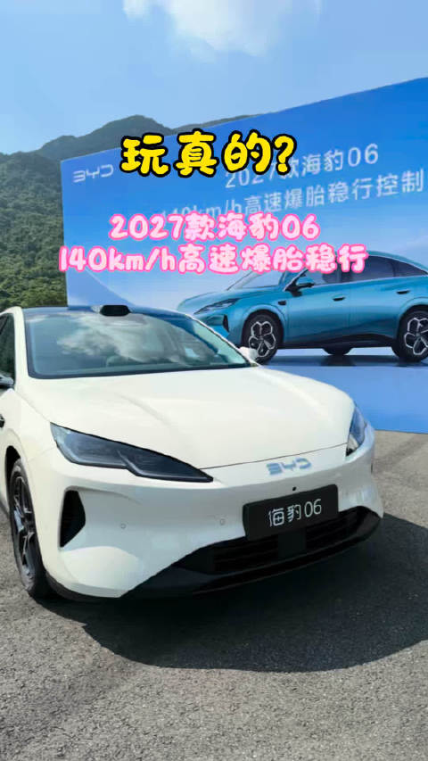 玩那么大？ 2027款海豹06高速爆胎稳行实测！