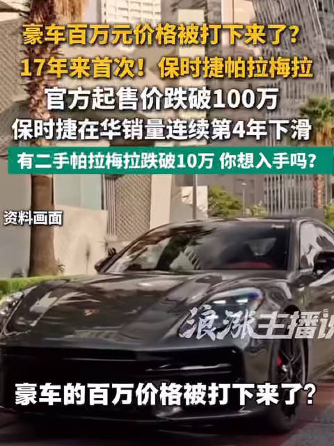 豪车价格被打下来了