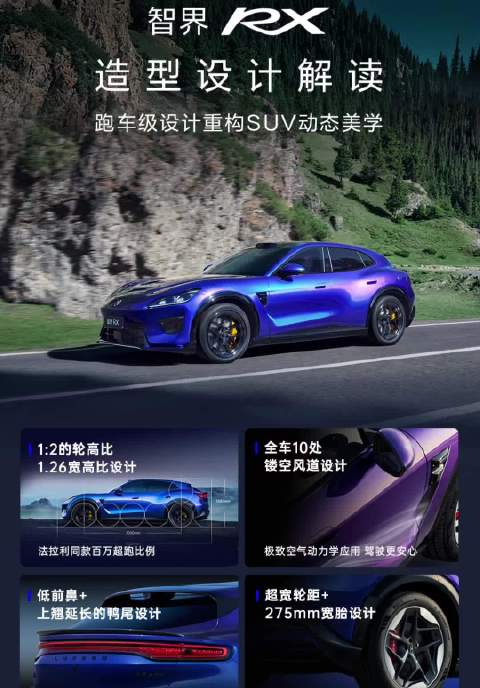 智界RX以极致动态比例塑造跑车姿态，让驾驶回归纯粹乐趣