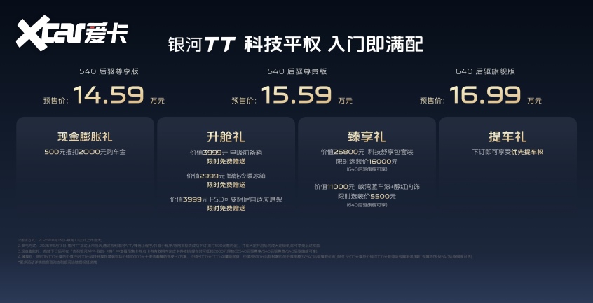 20万级纯电运动轿车迎来最优解 吉利银河TT预售14.59万元起